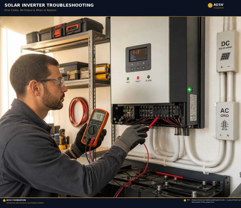 Solar Inverter Troubleshooting: Error Codes, No Output & When to Replace